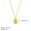 Collier pendentif zodiaque Scorpion en acier inoxydable doré avec strass scintillants. - Scorpion