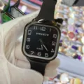 Reloj para hombre digital minimalista cuadrado KEIIDY con correa de silicona negra - Esfera Negra Correa Negra