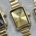 Montre quartz carree dolee femme KOUSHI avec bracelet metal elegant pour style quotidien - Cadran Or Or