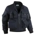 Men tactical bomber jacket multi-pocket dark blue casual military style workwear outerwear - 6XL / Navy Blue