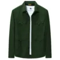 Men's long sleeve utility cargo shirt in dark green with multiple pockets for casual wear. - S / Tops / Army Green