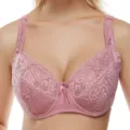 Detailansicht des eleganten rosa spitzen vollschalen bhs mit bequemen stützenden trägern. - 42/95DD / Oberteile / Altrosa