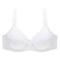 Plus size smooth women bra, comfortable adjustable white lingerie variant for daily support - 52/120F / Tops / White