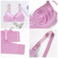 Pink push-up bra with smooth cups, adjustable straps, and multi-row closure for comfort. - 38/85 / Tops / B/C Cup / Pink