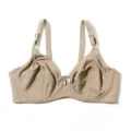 Glatte Plus Size Vollschale dünner BH für Damen, stützende bequeme Unterwäsche groß. - Khaki