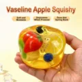 Transparentes Apfel Quetschspielzeug Detail mit weicher Gel Textur und niedlichen Fruchtfüllungen. - Hochtransparenter Apfel