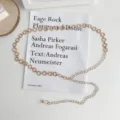 Χρυσή μεταλλική ζώνη αλυσίδας για γυναίκες, ζώνη μέσης με κενό κύκλο για φόρεμα. - Χρυσό