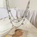 Μοντένα πολυστρωματική αλυσίδα παντελονιού πεταλούδα από μέταλλο punk hip hop για γυναίκες - Μόνο Αλυσίδα Μέσης