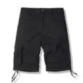 Men's Black Cargo Shorts Multi-Pocket Casual Outdoor Five-Point Shorts Summer Wear - Black