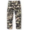 Men's camouflage cargo pants with multiple pockets, casual tactical military trousers. - Yellow Camo