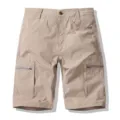 Men's casual multi-pocket cargo shorts summer breathable outdoor tactical sportswear khaki - Khaki