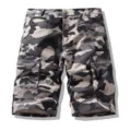 Men Camo Cargo Shorts Multi Pocket Casual Tactical Short Pants For Summer Outdoor - 42 / Khaki Camouflage