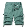 Men's military green cargo shorts casual multi-pocket tactical 5-point summer shorts - 30 / Bottoms / Royal Blue