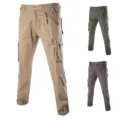 Men's loose cargo pants with multi pockets casual tactical trousers for outdoor daily wear - 29 / Khaki