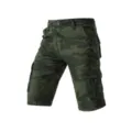 Men camouflage cargo shorts military tactical half pants casual outdoor multi-pocket - 30 / Army Green Camo