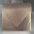 Gold rhinestone envelope evening bag, elegant clutch purse for women banquet party. - Pink