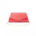 Elegante borsa da sera rossa con catena dorata, perfetta per banchetti e feste. - Rosso