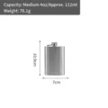 Ανοξείδωτο παγούρι τσέπης 4oz 112ml φορητό εξωτερικού χώρου κρασιού αλκοόλ φιάλη δοχείο - Μεσαίος Σωλήνας 4 Ουγγιών (112ml) / Ασημί