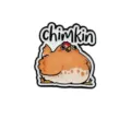 Cute cartoon chicken enamel pin creative metal badge jacket backpack accessories - Fat Chicken (286-4)