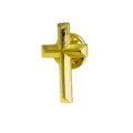 Broche croix doree epingle metal badge mode hommes femmes accessoire decoratif detail - 362-2 (Croix)