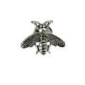 Broche abeille en métal argenté insigne vintage insecte accessoires de vêtements bijoux. - 362-5 (Abeille Argentée)