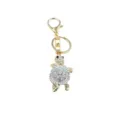 Cute rhinestone turtle keychain metal ring charm lovely crystal animal key chain pendant - Style 2