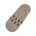 Women breathable invisible boat socks summer thin low-cut casual short socks with diamond patterns - One Size / Khaki