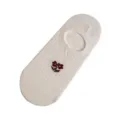 Women summer thin boat sock, beige invisible low cut short sock with cute small flower. - One Size / Small Flower