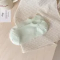 Summer thin mesh invisible boat socks for women, breathable solid color short socks fresh style. - One Size / Light Green