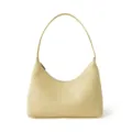 Elegante Damen Umhängetasche aus echtem Leder, vielseitige gelbe Schultertasche Handtasche. - Milchiges Gelb