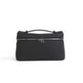 Borsa a scatola LP19 in vera pelle borsa a mano da donna design di lusso elegante chic - 19*6.5*11.5cm / Nero