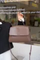 Brown leather handbag for women, elegant top handle tote bag and stylish shoulder crossbody bag. - 29x12x21cm / Coffee