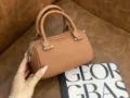 Sac à main Boston en cuir marron pour femme, élégant sac bandoulière avec fermeture. - 19*10*9cm / Brun Doré