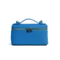 Borsa a mano elegante in vera pelle blu borsa a tracolla da donna con manico superiore alla moda - Blu Artico