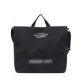 Retro καμβάς τσάντα ώμου μεγάλη χωρητικότητα casual tote τσάντα για γυναίκες καθημερινά - Μαύρο
