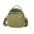 Legergroene Nylon Schelp Schoudertas Veelzijdige Casual Crossbody Tas voor Vrouwen - Groen