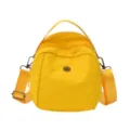 2026 nieuwe vrouwen schelp tas koreaanse stijl lichtgewicht multi-laag crossbody casual grote capaciteit handtas geel - Geel