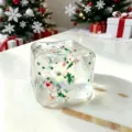 Weihnachten transparenter Eiswürfel Squishy Spielzeug langsam steigend Stressabbau Sensorik - 5.5cm Weihnachts-Eiswürfel Grün OPP Beutel