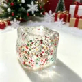 Christmas ice cube squishy toy slow rebound stress relief sensory toy detail view product - 5.5cm Christmas Ice Cube Colorful OPP Bag