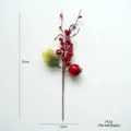 Artificial Christmas Pine Needle Red Berry Branch Home Floral Arrangement Ornament 35cm - Model F (With Sound)