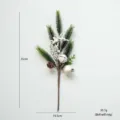 Artificial Christmas pine branch with pine cones, berries and bells, holiday floral decor. - Model H (With Sound)
