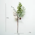 Artificial Christmas pine needle berry floral pick for home holiday decoration and DIY crafts. - Style I