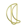 Gold crescent moon shaped metal paper clips cute creative bookmark office stationery items - Imitation Gold