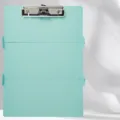 Green foldable aluminum nursing clipboard with silver clip, 1.0mm thickness portable pad - Lightweight Version / Green