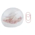 Portagraffette magnetico con simpatici fermagli rosa a forma di cuore per organizzare la scrivania. - Rosa Macaron [100 Pezzi]