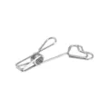 Clip de memo de metal de acero inoxidable, soporte de foto corazon creativo para escritorio. - Estilo Corazón / 100mm / Plateado
