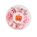Pink stationery set, cute multi-functional office binder clips and paper clips in round box. - Macaron Pink Set / Multicolor