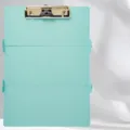 Green foldable nursing clipboard aluminum alloy trifold writing pad with gold clip 1.2mm - Standard Type / Green