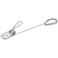 Clip de alambre de acero inoxidable para notas soporte de tarjetas para escritorio. - Estilo Corazón / 150mm / Plateado