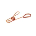 Clip de nota de metal de cobre soporte para tarjeta de foto de escritorio exhibidor de alambre - Estilo Gota de Agua / 1000mm / Rosa oro